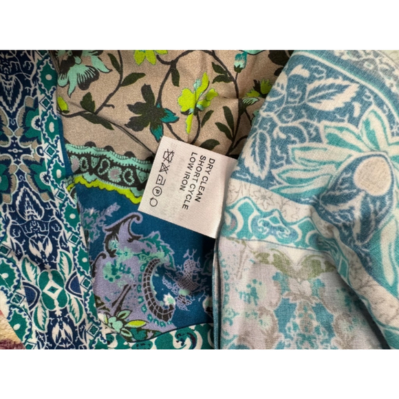 Women's Etcetera Tank Top, Size 6, Blue & Green - Picture 4 of 5